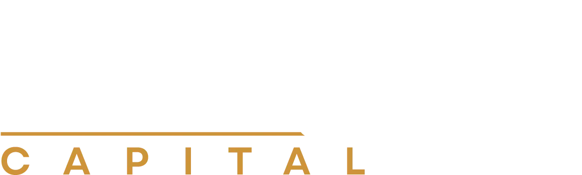Gold logo reading CAPITAL in spaced uppercase letters, with a thin horizontal gold bar extending above the word